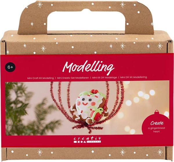 Mini DIY Kit Modellering, Hjerteformet Julefigur