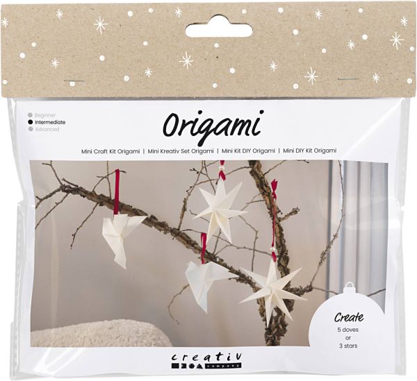 Mini DIY Kit Origami, Duer/stjerner