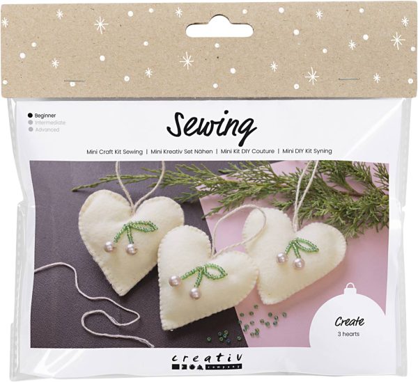 Mini DIY Kit Syning, Hjerter