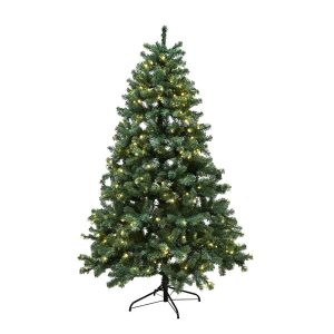 NORDIC WINTER Juletræ kunstig PVC "ASKE", Klasse B+, 180x118 cm m/LED lys