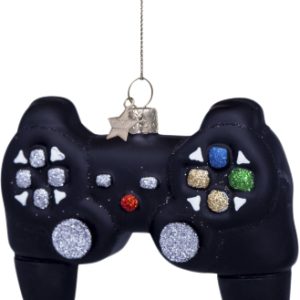 Ornament Glass Black Controller H8cm