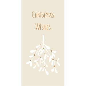 Servietter "Christmas wishes" m/ mistelten - Ib Laursen 16 stk.