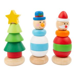 Small Foot Wooden Stacking Tower Christmas Figure 1 pcs. (Assorted)