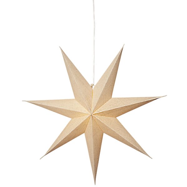 Star Trading Cotton papirsstjerne, 60 cm, beige