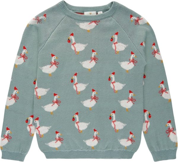 Tnholiday Jacquard Goose Pullover