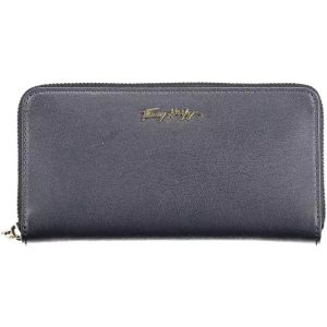 Tommy Hilfiger Chic Blue Zip Wallet with Multiple Compartments