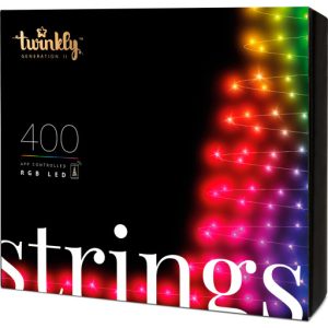 Twinkly Strings juletræskæde, farvet lys, 32 meter