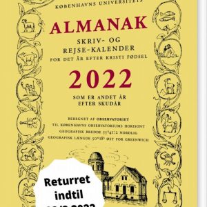 Universitetets Almanak Skriv- Og Rejsekalender 2022 - Københavns Universitet - Bog