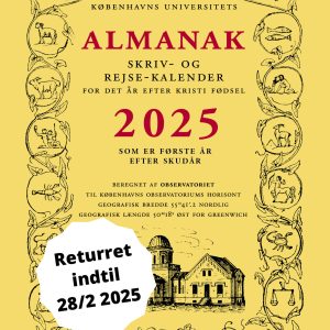 Universitetets Almanak Skriv- Og Rejsekalender 2025 - Københavns Universitet - Bog