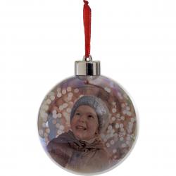 Focus Christmas ball in Acrylic for for photo 10cm - Julepynt