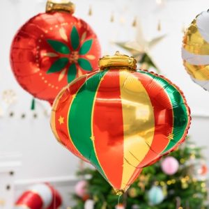 Folieballon Ovalt Juleornament