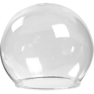 Kugleformet Glasklokke - ø 8 Cm - Hulstr. 5 Cm - Transparent - 4 Stk.