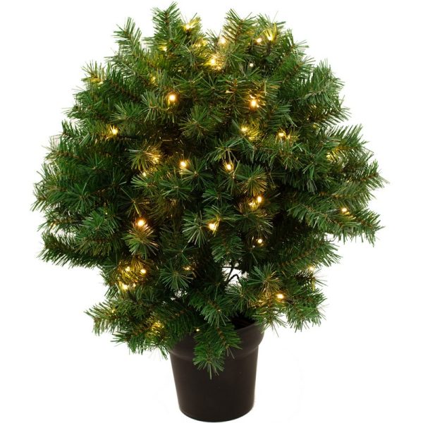 Kunstigt LED Juletræ I Potte 70 cm