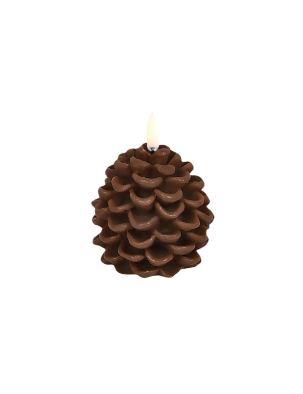 LED grankogle lys, Brown - 7x7 cm