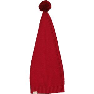 MarMar Cotton Rayon Knit Cable Hibiscus Red Alfen Nissehue - Str. 40-42