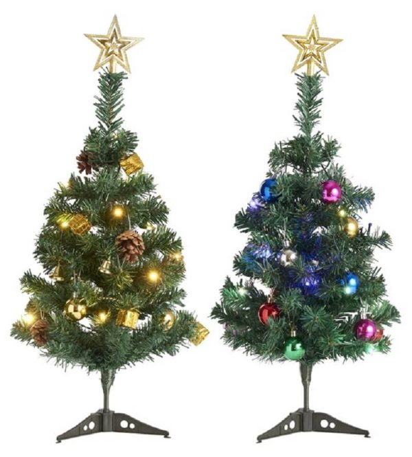 Schou kunstigt juletræ med 40 LED H60 cm 1 stk