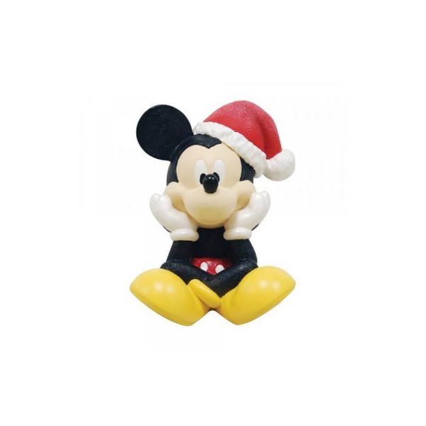 Disney Mickey Mouse med nissehue H 7 cm figur