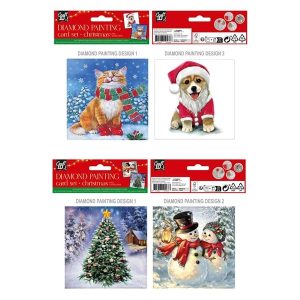 Grafix Make your own Christmas Cards Diamond Painting 2pcs. (Assorted)