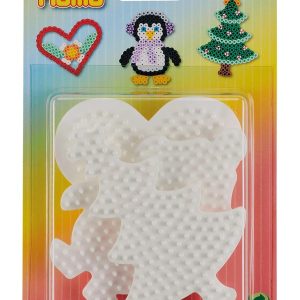 Hama Ironing Beads Pegboards - Heart Penguin Tree