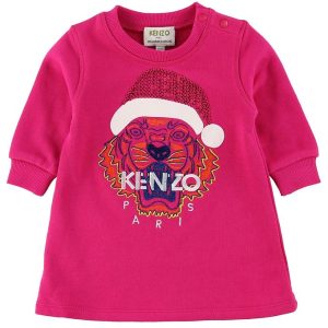 Kenzo Kjole - Pink m. Nissehue