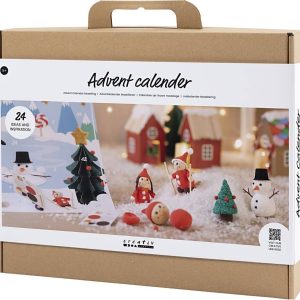 Kreativ Julekalender Til Børn - Diy Kit - Modellering