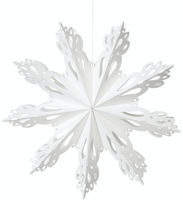 Snowflake, Juledekoration, hvid, 30 cm