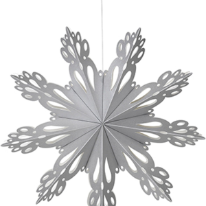 Snowflake, Juledekoration, sølv, 30 cm