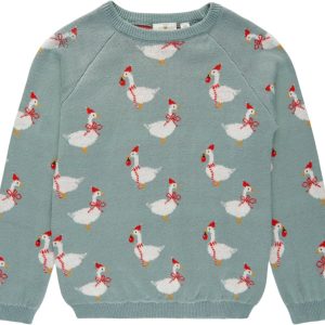 Tnholiday Jacquard Goose Pullover