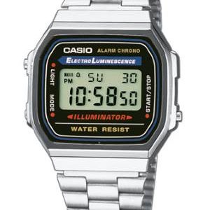 CASIO CLASSIC/RETRO - BASIC (1275) digitalur med stållænke