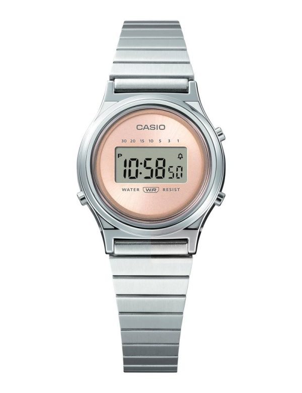 Casio Vintage LA700WE-4AEF rosastål urskive Ø26