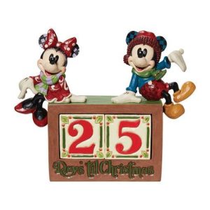 Disney Mickey & Minnie Mouse nedtælling H18 cm figur