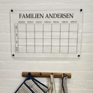 Familie ugekalender - 4 rækker