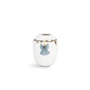 Kähler - Hammershøi Christmas Vase H10,5 hvid m. deko