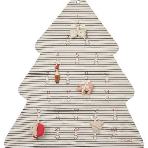 Liewood Kalender - Natalie Christmas - Stripes Sandy/Classic Nav