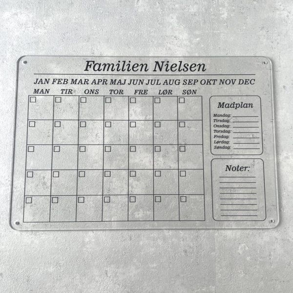 Måneds familie kalender - fælles