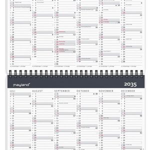 Mayland 10-årskalender A5 m/illu. 2025