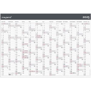 Mayland Kæmpekalender Moderne 1x13 mdr. papir rør 2025