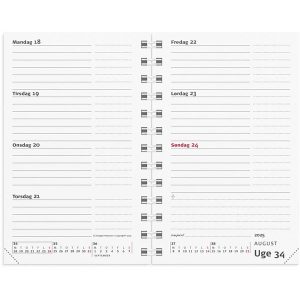 Mayland Mini Planner ugekalender REFILL 2025