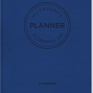 My Favorite Planner Udateret Planner / Light Blue Kalender Udateret / Koboltblå