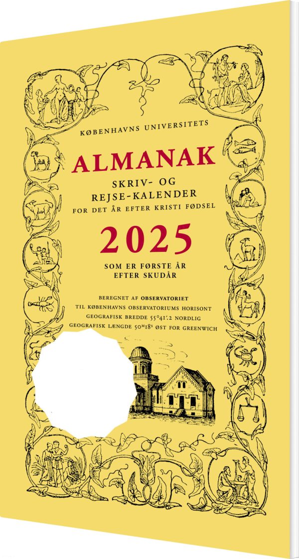 Universitetets Almanak Skriv- Og Rejsekalender 2025 - Københavns Universitet - Bog