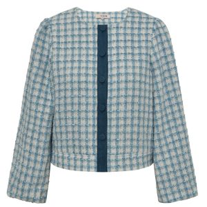 A-View - Jakke - Liberta Jacket - White/Blue