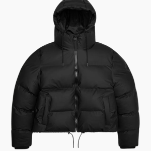 Alta Short Puffer Jacket W3T3 - Black - Rains - Sort S