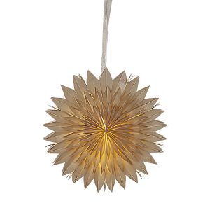 Dis papirsstjerne, 50 cm, beige
