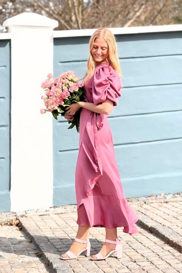 A-View - Kjole - Sinda Dress - Old rose (Levering slut juli)
