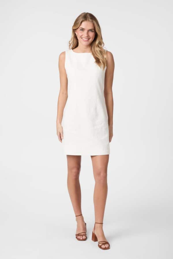 Bruna Ramie kjole - Off White