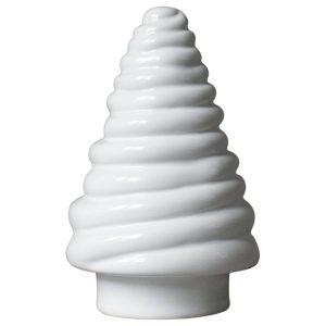 Curl Tree pyntegran, 13 cm, shiny white