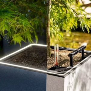 Lechuza Canto Stone LED - Model 40 Høj Sten grå