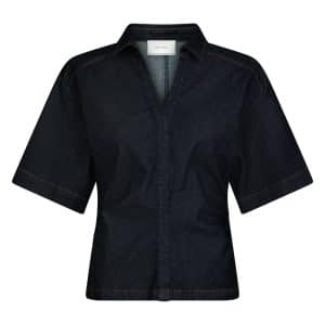 Neo Noir - Bluse - Spenda Denim Blouse - Dark Blue