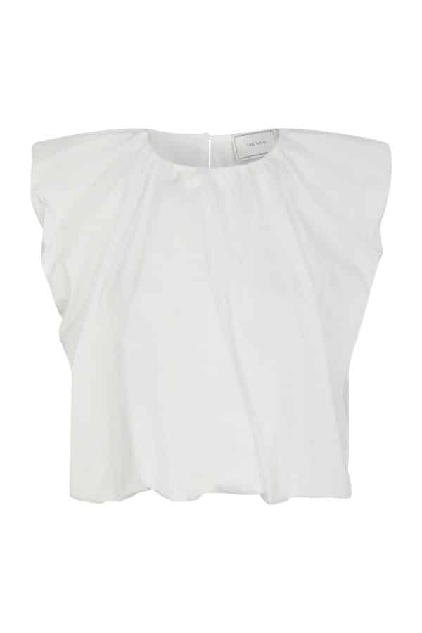 Neo Noir - Top - Ivania Poplin Top - White