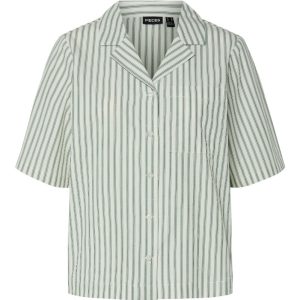 Pieces - Skjorte - Taelyn Ss Shirt - Cloud Dancer